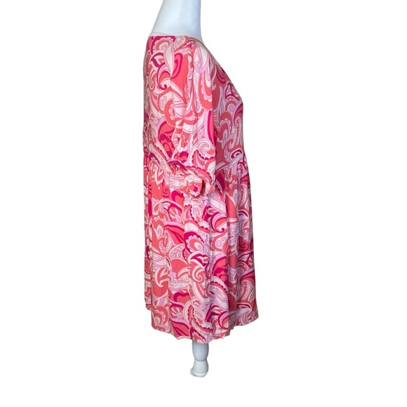 Emily Wonder Try To Resist Babydoll Dress Calypso Large Pink Coral Lined Beach - Picture 6 of 12